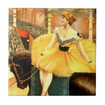 TEE Retro Circus Girl tiles