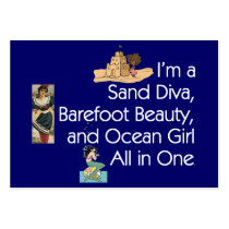 TEE Sand Diva Business Card Templates