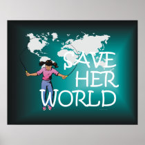 TEE Save Her World posters