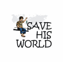 TEE Save His World photo sculptures
