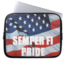 TEE Semper Fi Pride laptop sleeves