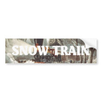 TEE Snow Train bumper stickers by teepossible TEE Snow Train bumper stickers