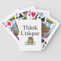 TEE Think Unique Bicycle Card Deck