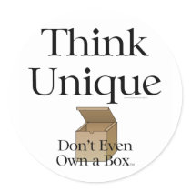 TEE Think Unique Round Sticker