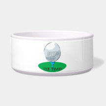 Tee Time Dog Food Bowls