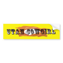 TEE Utah Cowgirl bumper stickers