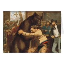 TEE Wild West Wrestling Greeting Card