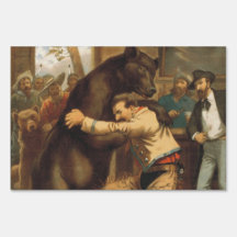 TEE Wild West Wrestling Yard Signs