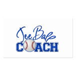Teeball Coach Business Cards