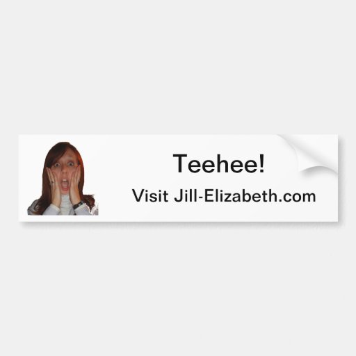 Teehee Bumper Sticker