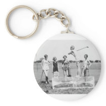 Teeing Off On ICE Womens Golf in Bathing Suits! Key Chain