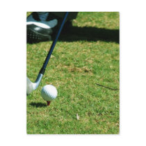 Teeing Off Postcard