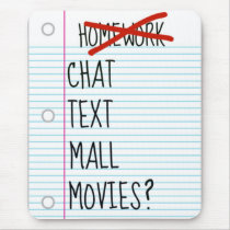 Teen After School Plans Mousepads