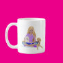 Teen and Her Dogs Coffee Mugs