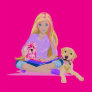 Teen and Her Dogs