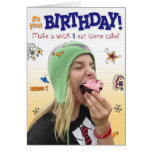 Teen birthday greeting card cards
