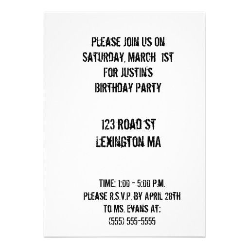 teen boy invites