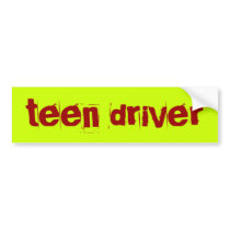 teen driver bumper stickers