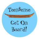 teen$ense, stickers