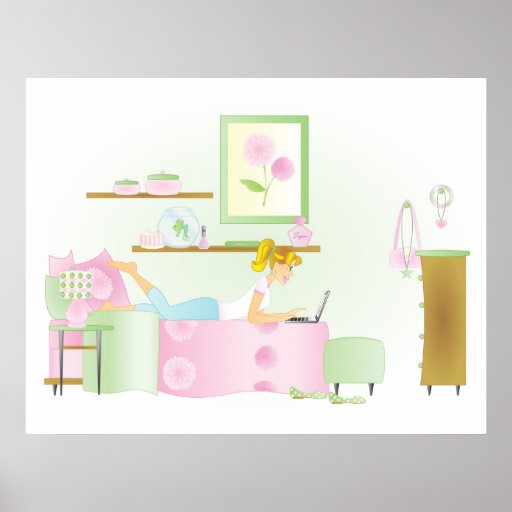 Teen Girls Room Poster Zazzle