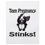 Teen Pregnancy Stinks Skunk Awareness Design flyers