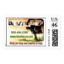 Teen Rescue Inc. Postage Stamp