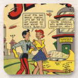 Teen Romance in the Future Drink Coaster