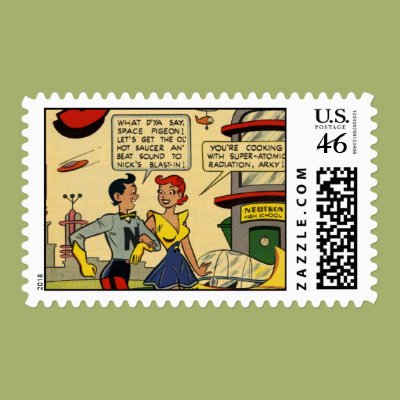 Teen Romance in the Future Stamps Zazzle_stamp Teen Romance in the Future Stamps Zazzle_stamp