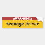 teenage driver bumper stickers