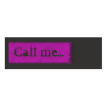 Teenager Call me Card Business Card
