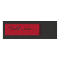 Teenager Call me Card Business Card