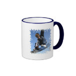 Teenager Snowboarding Coffee Mug