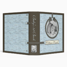 Teeny Toes BLU Photo Album 3 Ring Binders