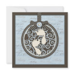 Teeny Toes BLU Square Invitation