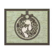 Teeny Toes GRN Advice Card Personalized Flyer