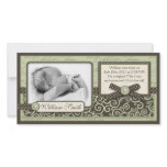 Teeny Toes GRN Announcement Card Personalized Photo Card