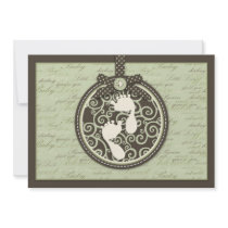 Teeny Toes GRN Invitation Card