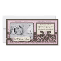Teeny Toes PNK Announcement Card Photo Cards