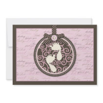 Teeny Toes PNK Invitation Card