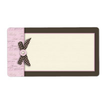 Teeny Toes PNK Name Tag Custom Shipping Label