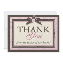 Teeny Toes PNK TY Card 2 Custom Invitations