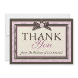 Teeny Toes PNK TY Card 2 Custom Invitations