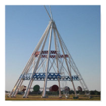 Teepee - Medicine Hat, Alb. Canada posters