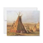 Teepees on the Plain by Karl Bodmer invitations