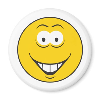 Teeth Smile Smiley Face Fridge Magnets by doonidesigns