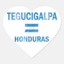 Tegucigalpa Honduras Designs Heart Stickers