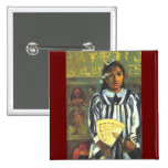 'Tehamana Has Many Ancestors' - Gauguin Button