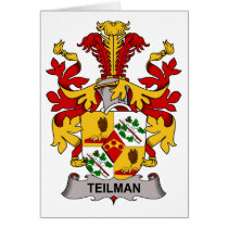 Teilman Family Crest cards