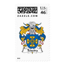Teixeira Family Crest Postage Stamp