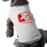 Teja de la conciencia de la esperanza del movimien ropa para mascotas